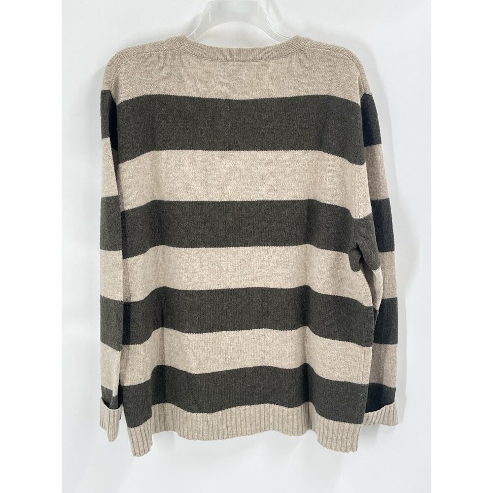 Old Navy Striped Wool Blend Button Cardigan Mens Sz XXL Brown Tan - Picture 5 of 5